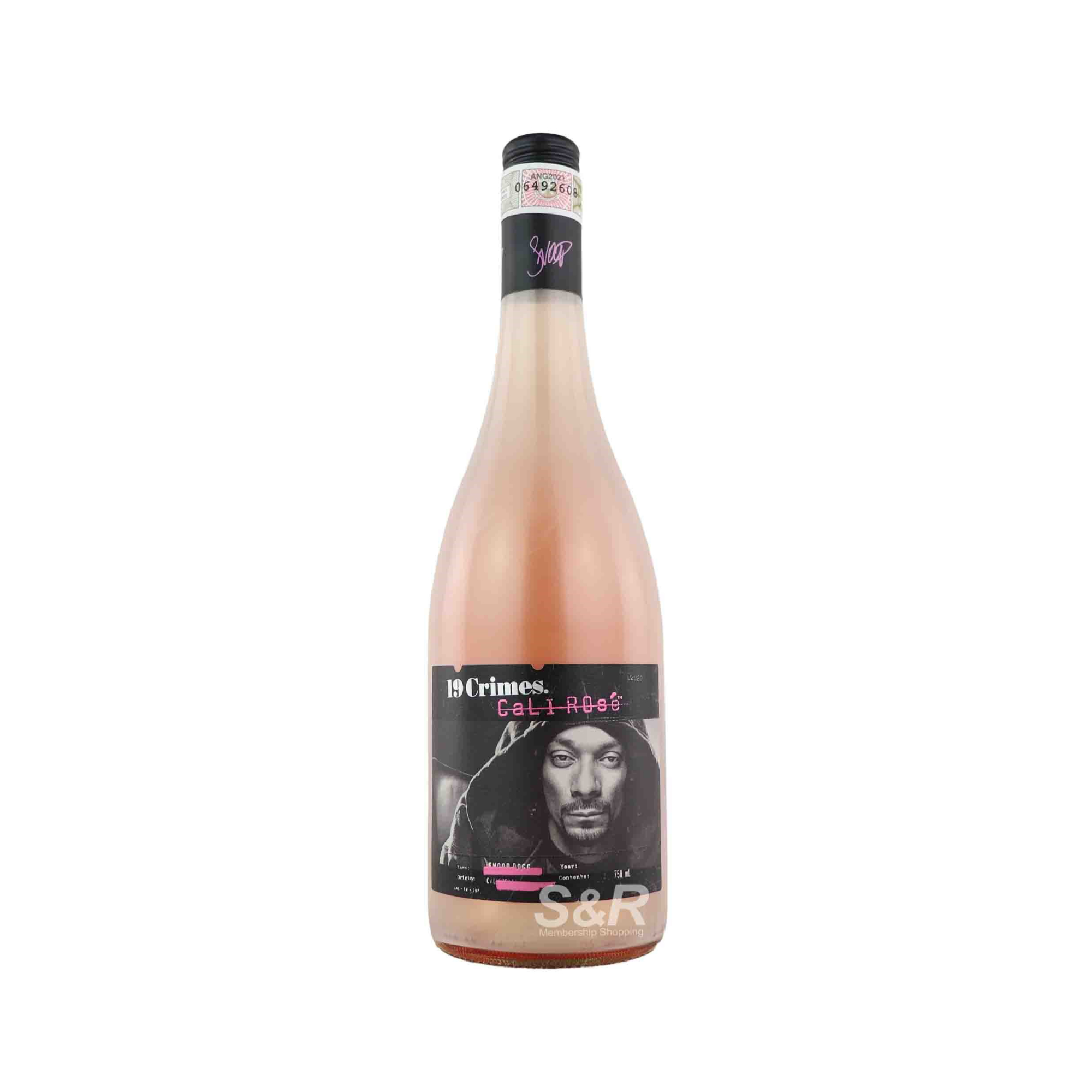 19 Crimes Snoop Dog Cali Rose Wine 750mL 19 Crimes Snoop Dog Cali Rose Wine 750mL